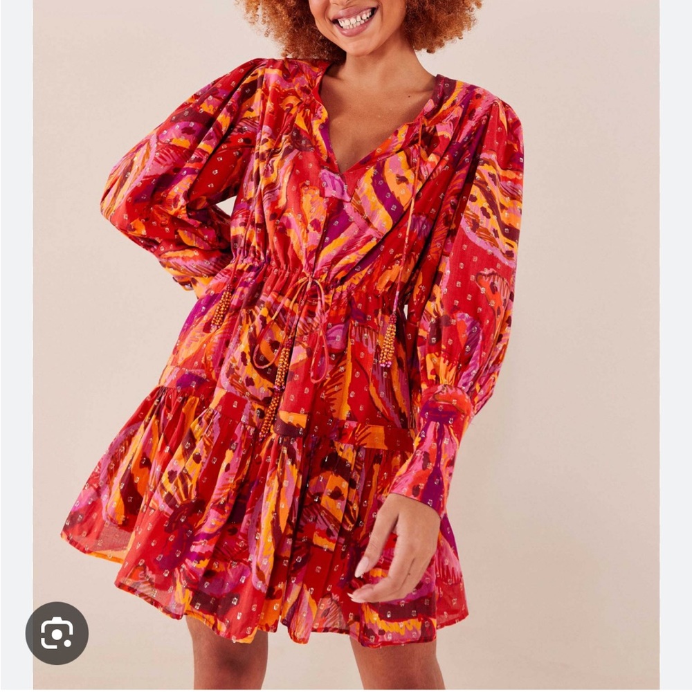 Farm Rio Banana Juice Mini Dress - Medium